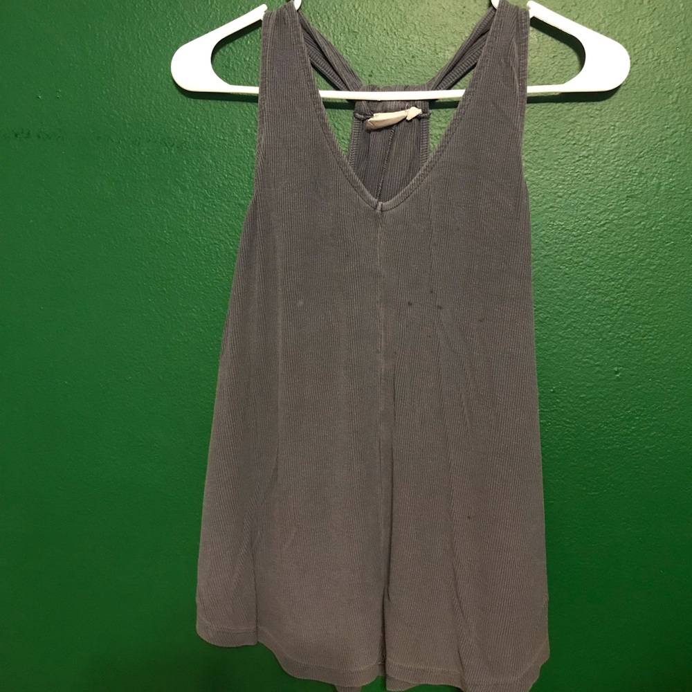 White crow gray tank top